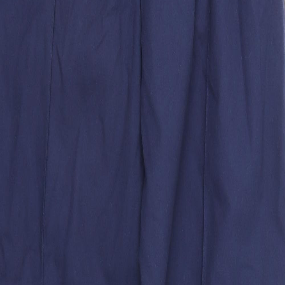 Simon Jersey Womens Blue   Trousers  Size 10 L33 in