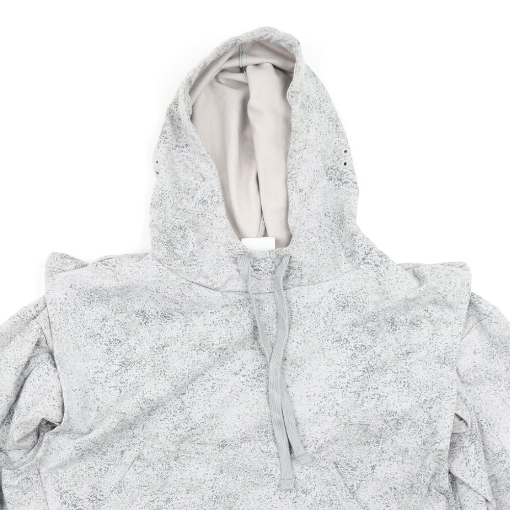 Gym Shark Womens Grey Spotted  Pullover Hoodie Size M