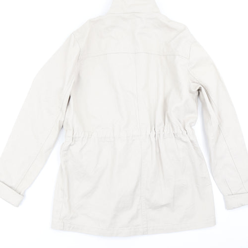 New Look Womens Beige  Denim Jacket  Size 10