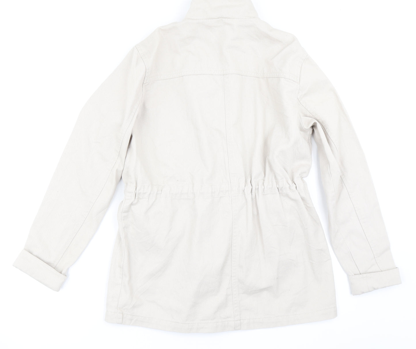 New Look Womens Beige  Denim Jacket  Size 10