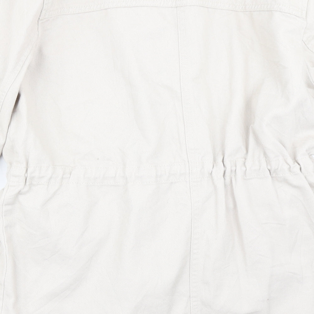 New Look Womens Beige  Denim Jacket  Size 10