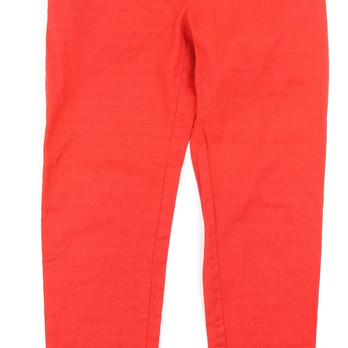 George Womens Red   Cargo Trousers Size 8 L25 in