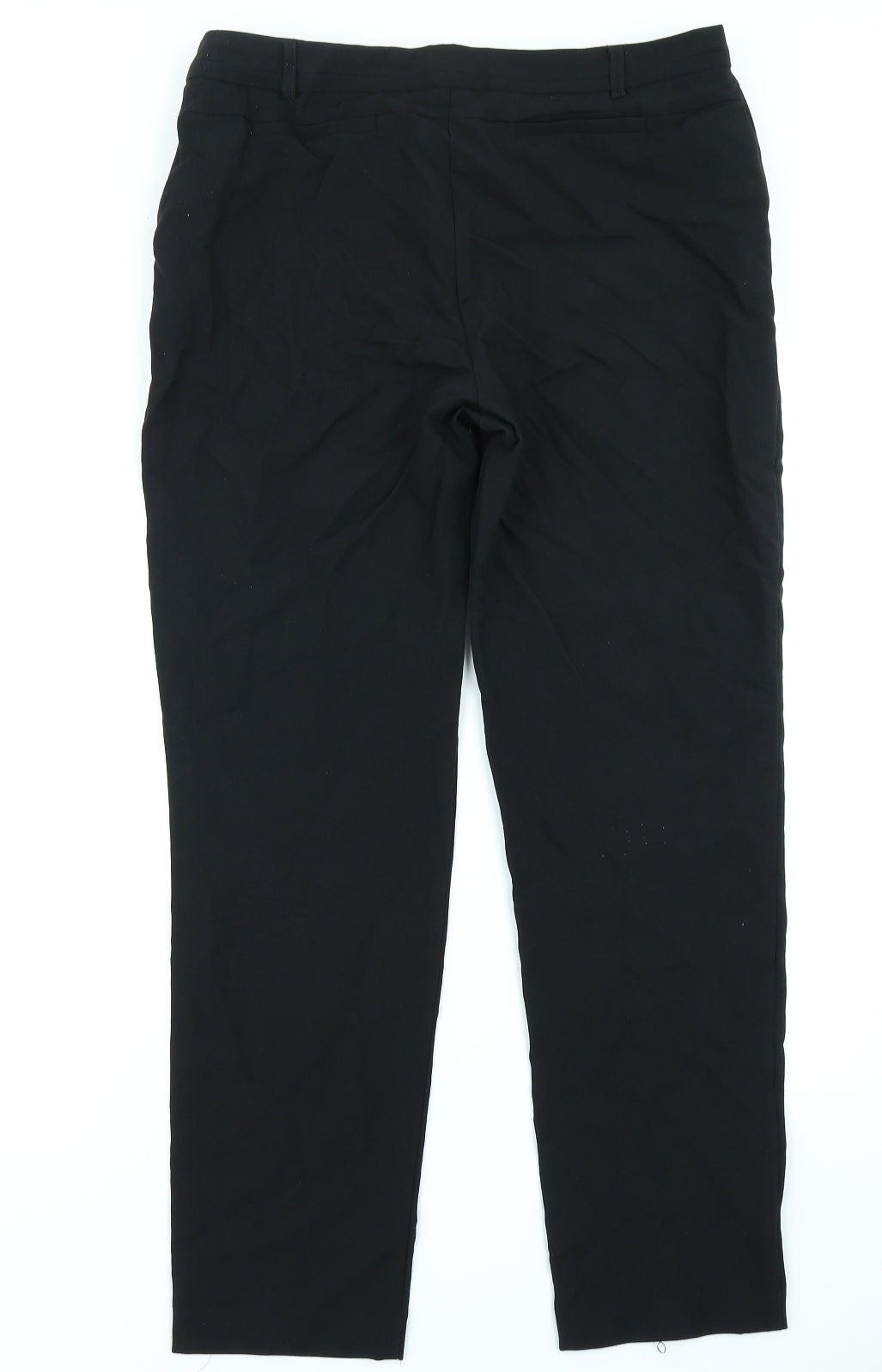 Peacocks Womens Black   Trousers  Size 12 L26 in