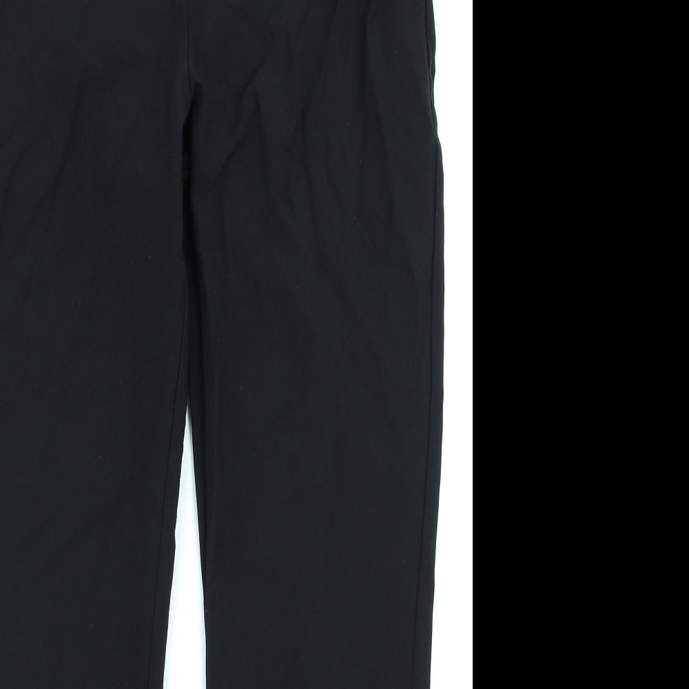 Peacocks Womens Black   Trousers  Size 12 L26 in
