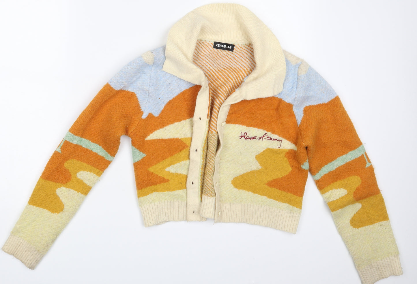 Rehab Lab Womens Multicoloured   Cardigan Jumper One Size