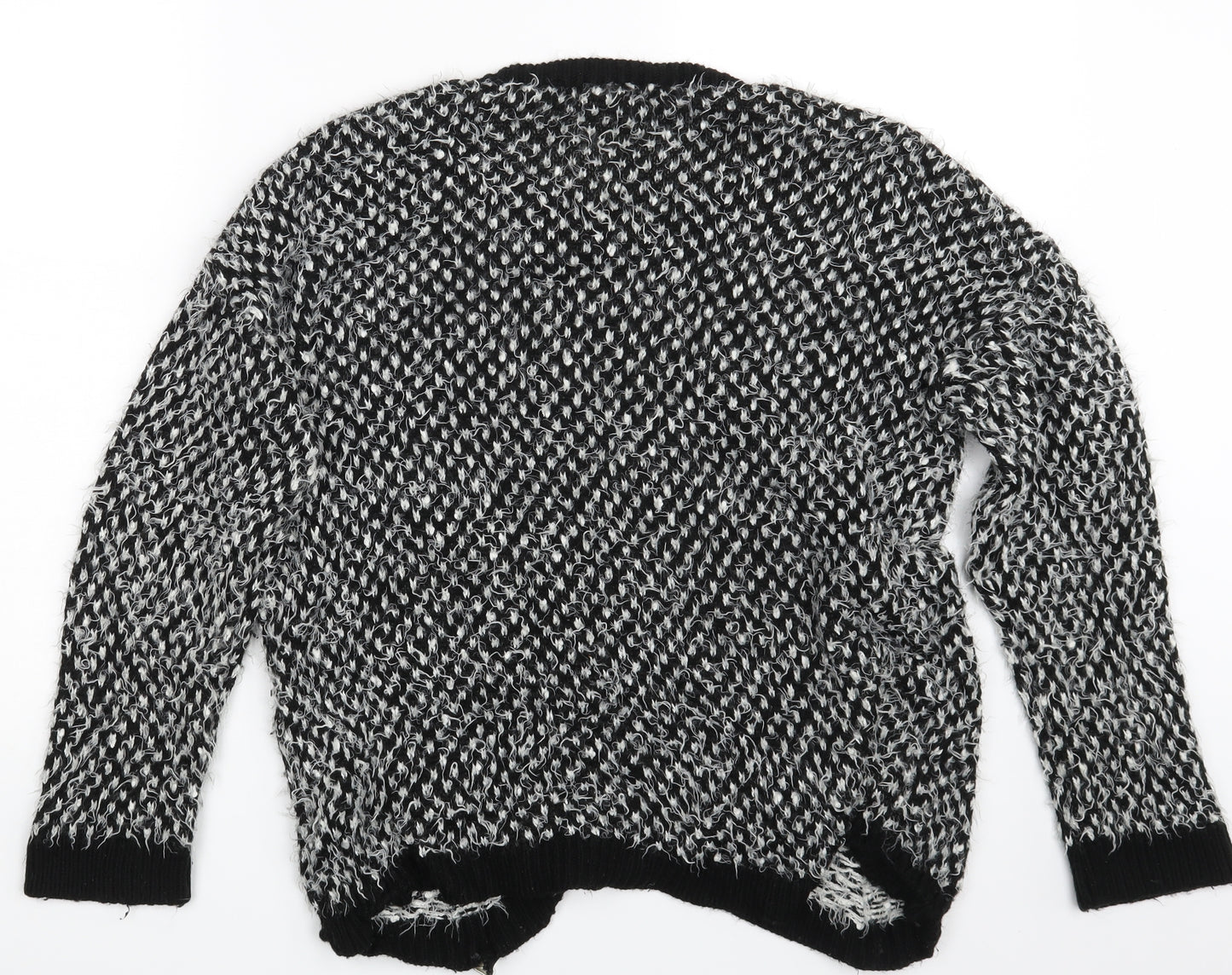 Rock & Rags Womens Black Polka Dot  Pullover Jumper Size M