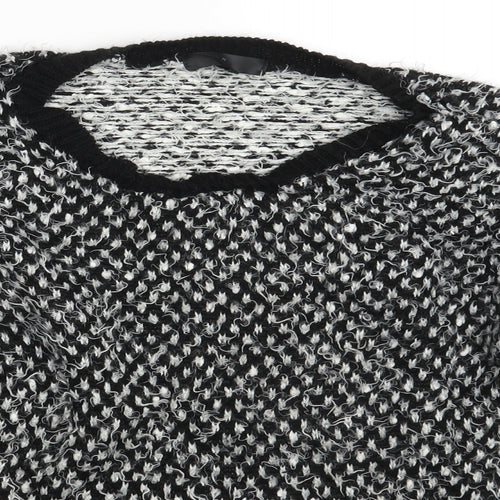 Rock & Rags Womens Black Polka Dot  Pullover Jumper Size M