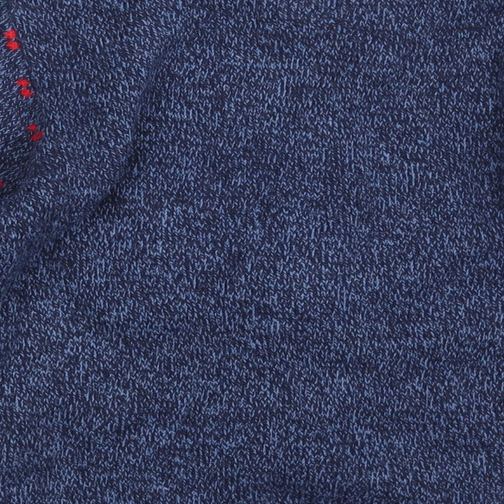 George Girls Blue Polka Dot  Pullover Jumper Size 7-8 Years  - Christmas Jumper