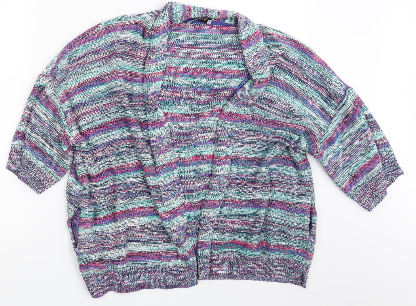 Per Una Womens Multicoloured   Cardigan Jumper Size 10