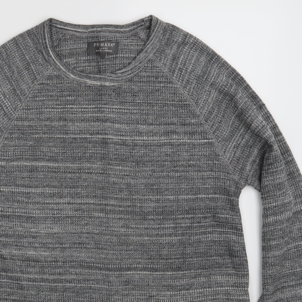 Primark Mens Grey   Pullover Jumper Size L