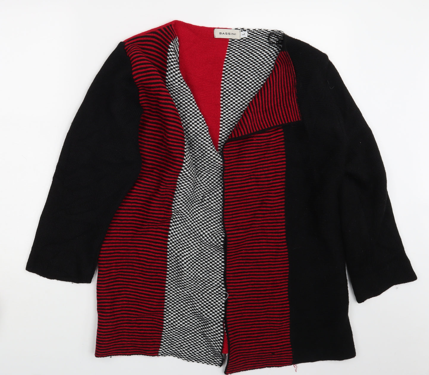 Basini Womens Multicoloured Striped  Cardigan Jumper Size L