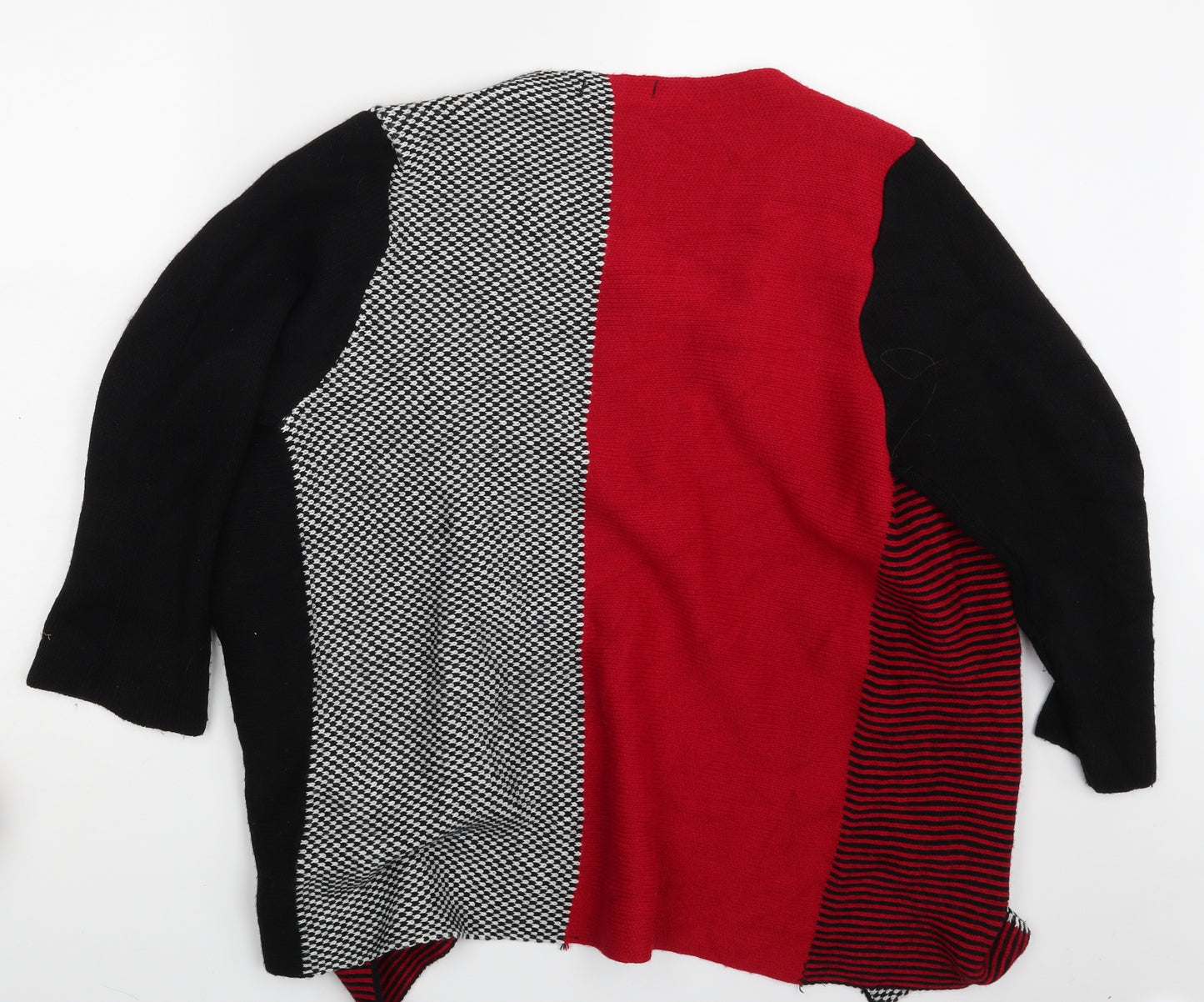 Basini Womens Multicoloured Striped  Cardigan Jumper Size L