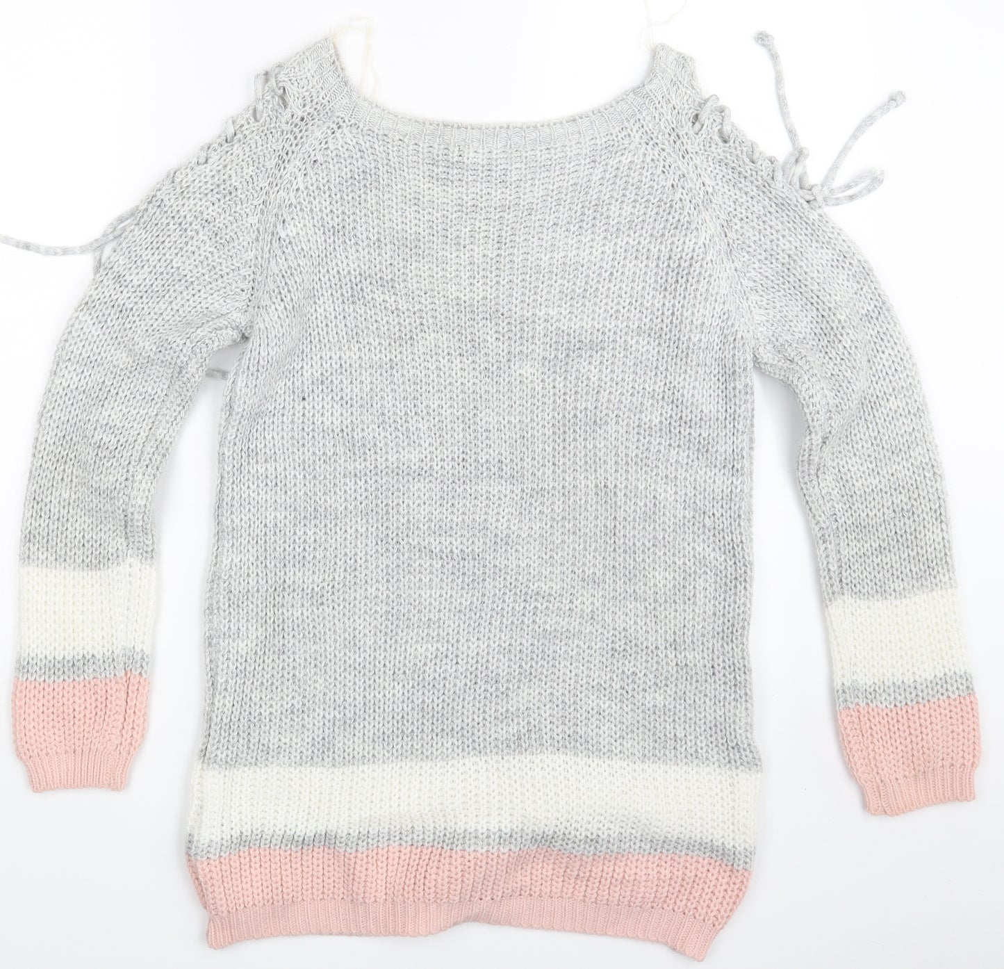 Quiz Womens Multicoloured Striped  Pullover Jumper Size L