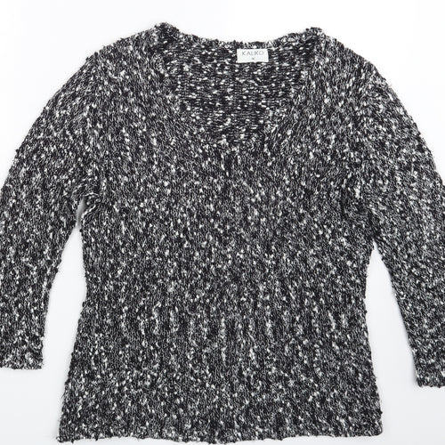 Kaliko Womens Black   Pullover Jumper Size 16