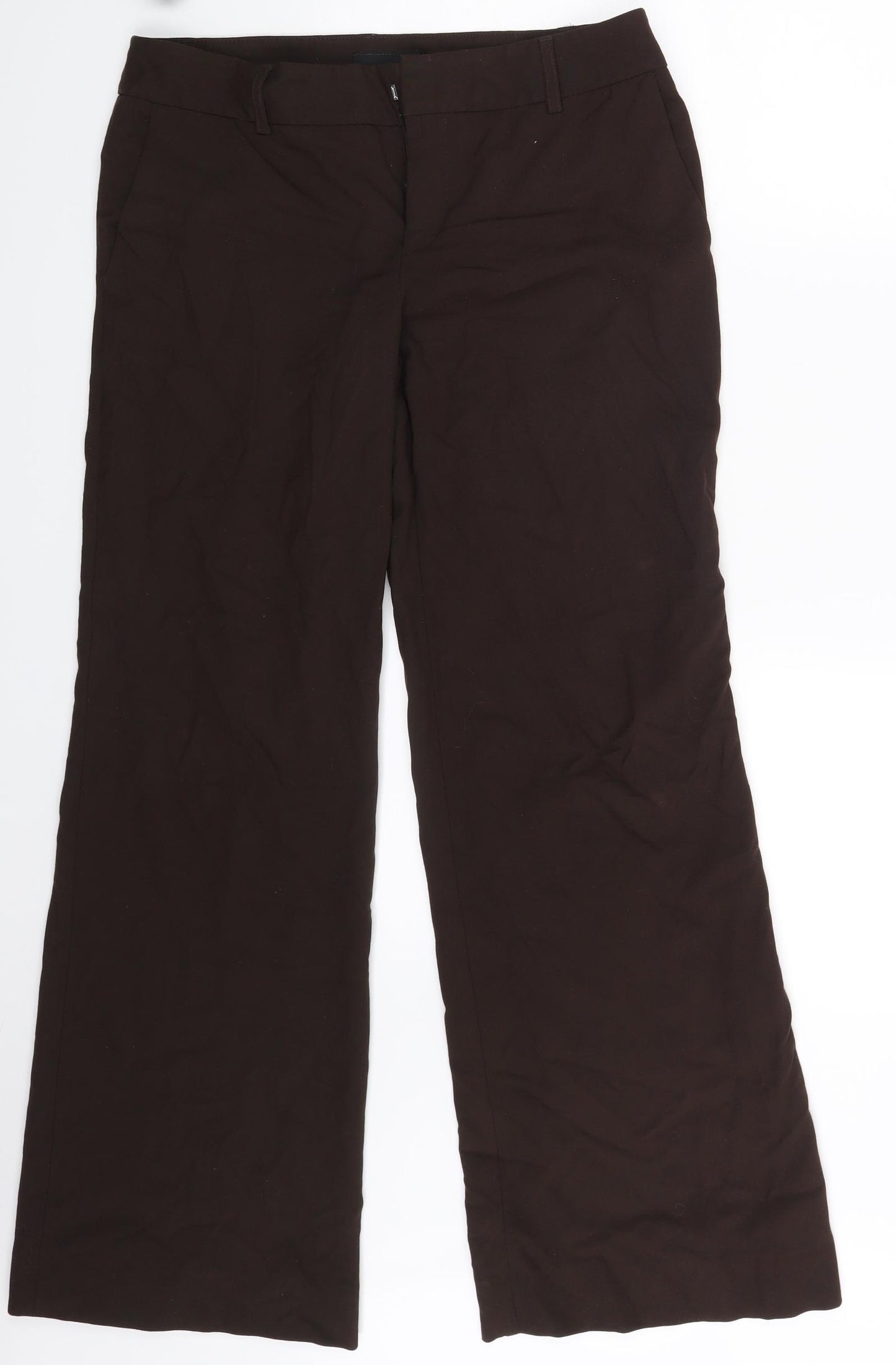 Zara Womens Brown   Trousers  Size 12 L31 in