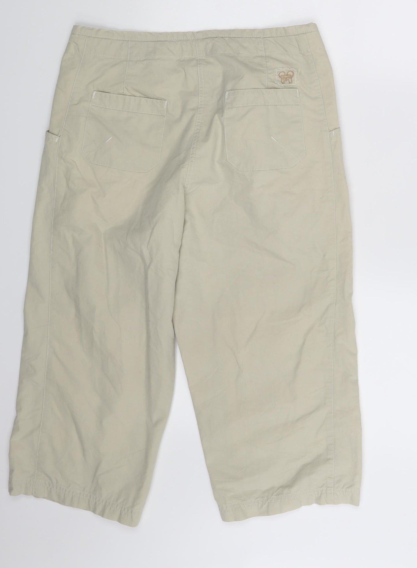 Zimbabalooba Womens Beige   Cut-Off Shorts Size 10