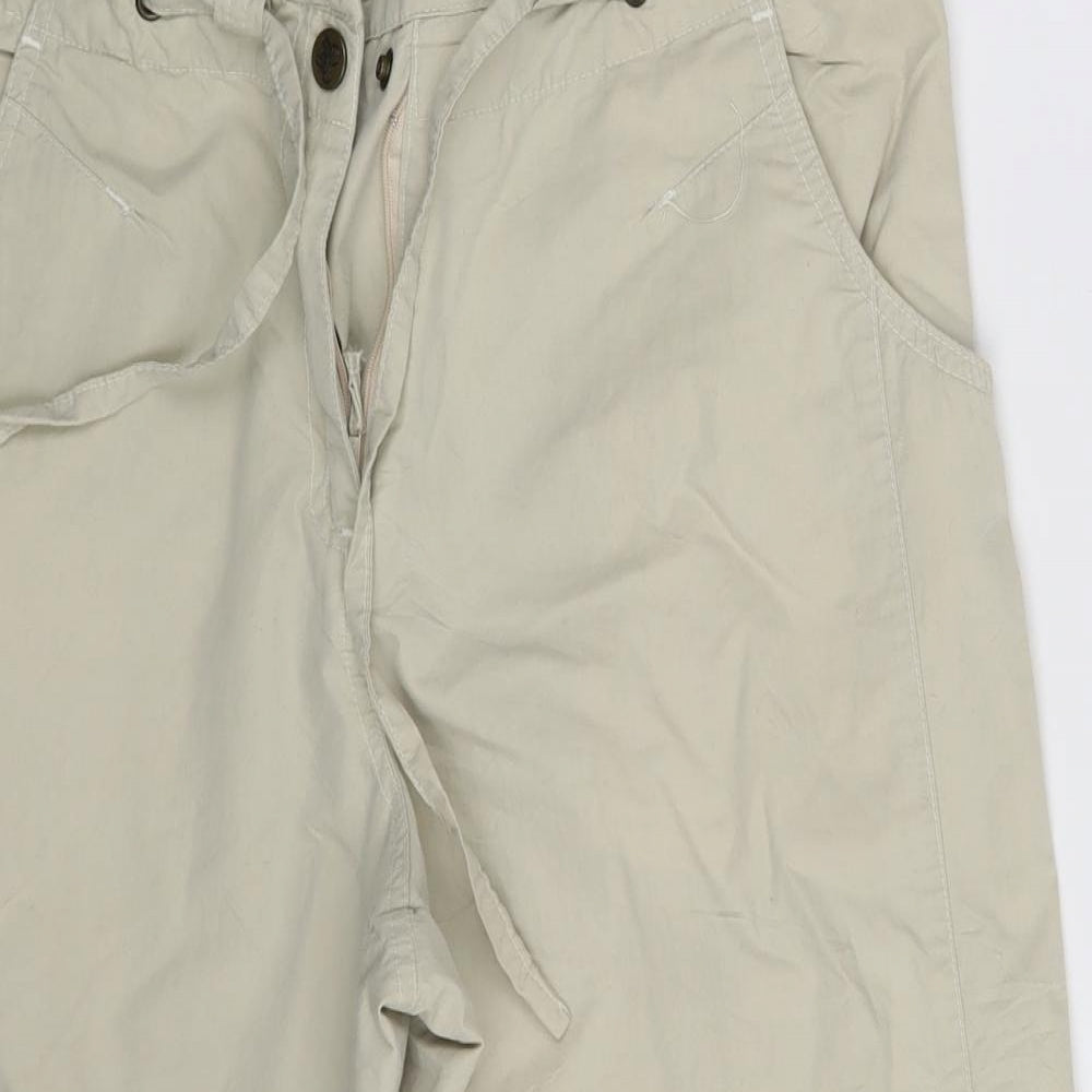 Zimbabalooba Womens Beige   Cut-Off Shorts Size 10