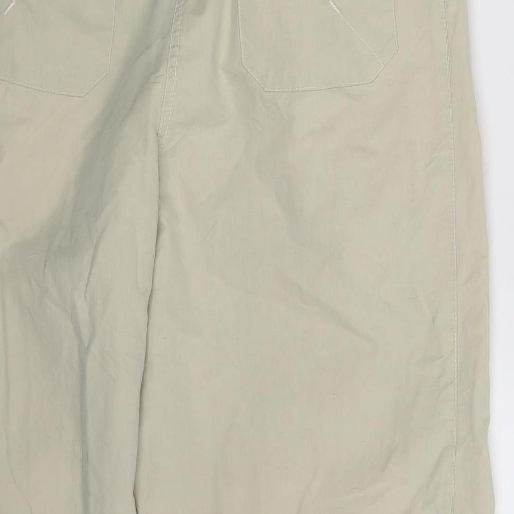 Zimbabalooba Womens Beige   Cut-Off Shorts Size 10