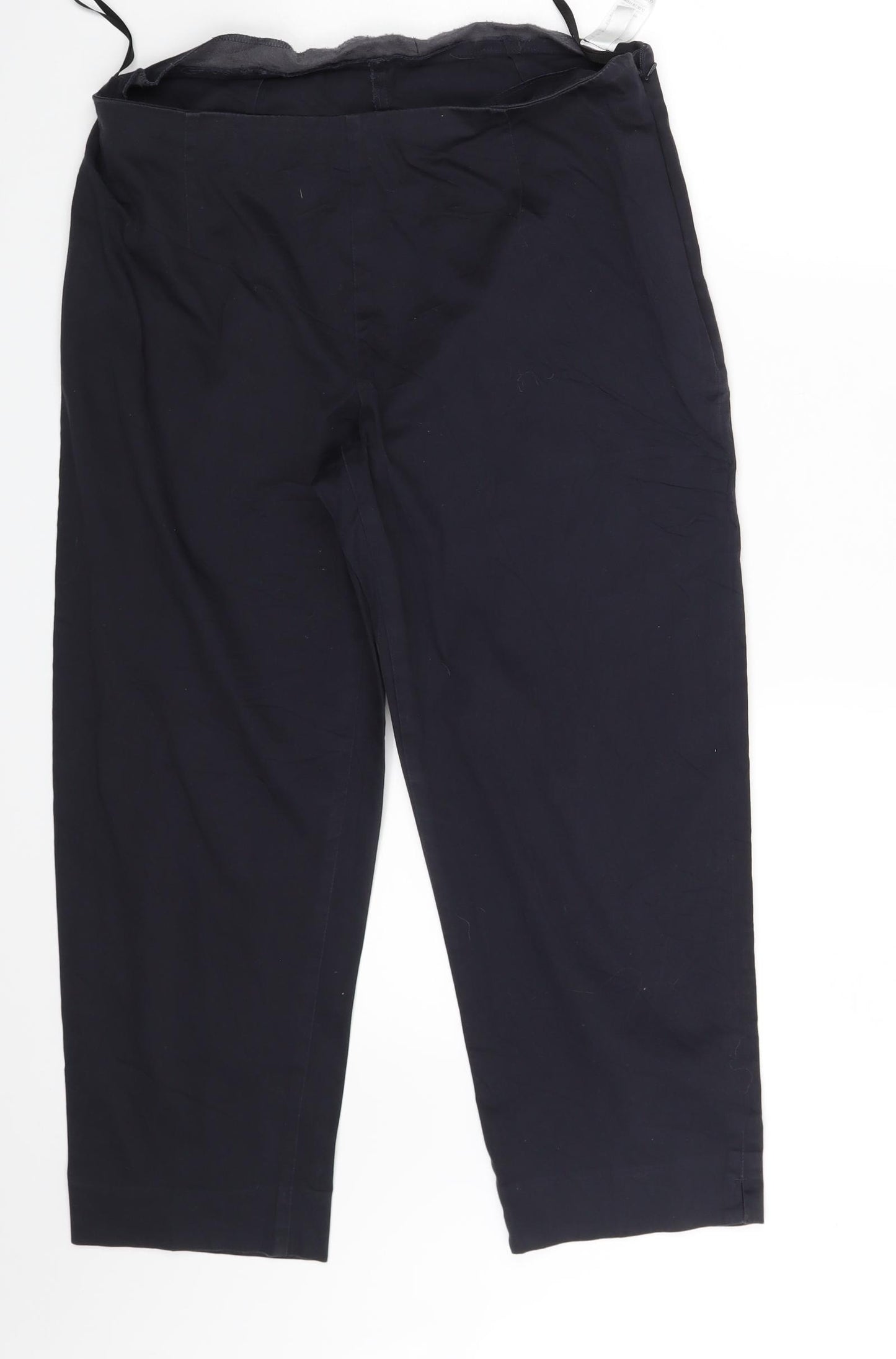 M&S Womens Blue   Chino Trousers Size 14 L23 in