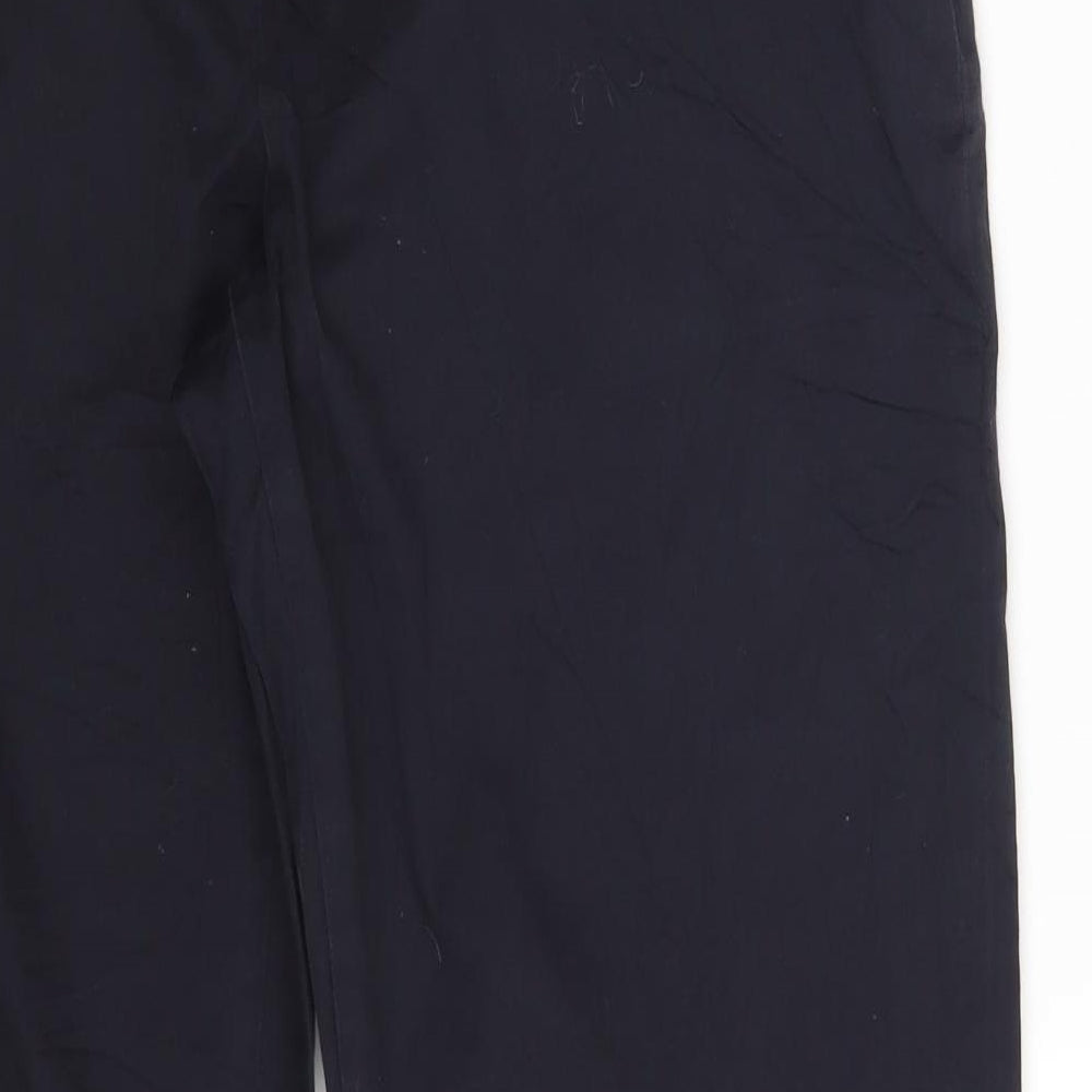 M&S Womens Blue   Chino Trousers Size 14 L23 in