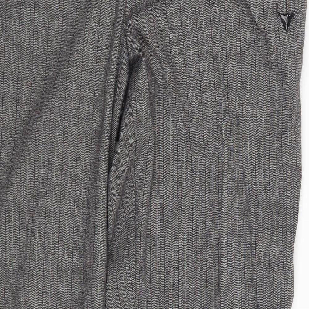 Atmosphere Womens Grey Striped  Trousers  Size 10 L32 in