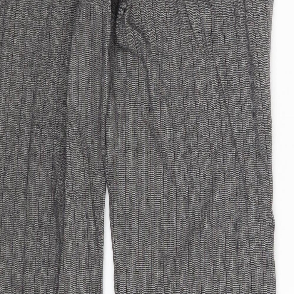 Atmosphere Womens Grey Striped  Trousers  Size 10 L32 in