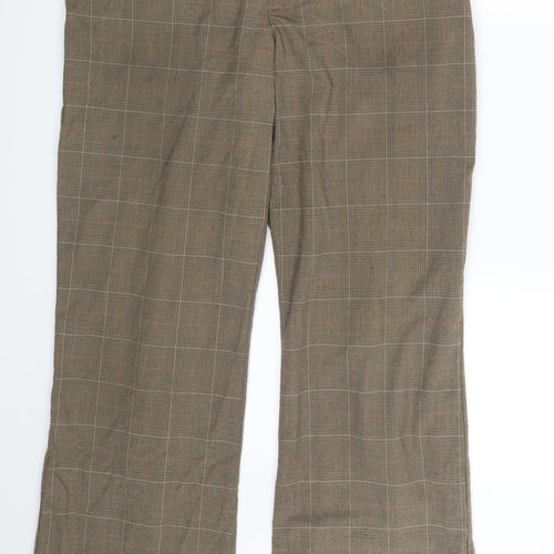 Preworn Womens Brown Striped  Trousers  One Size L33 in