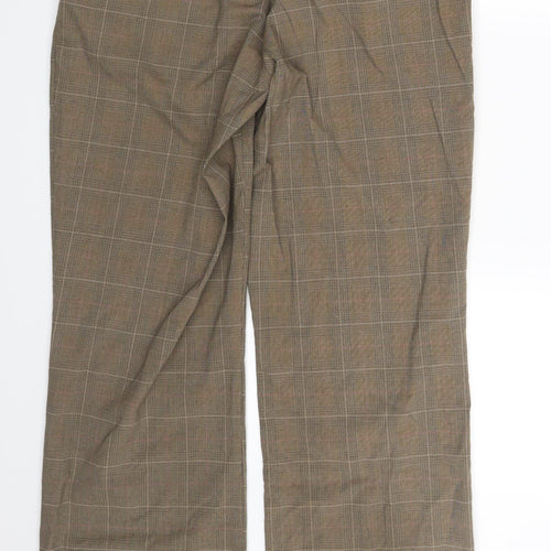 Preworn Womens Brown Striped  Trousers  One Size L33 in