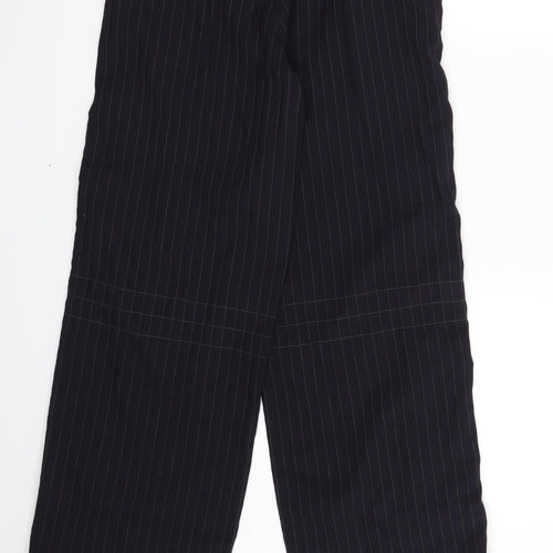 Bison Boat Womens Blue Striped  Trousers  One Size L30 in