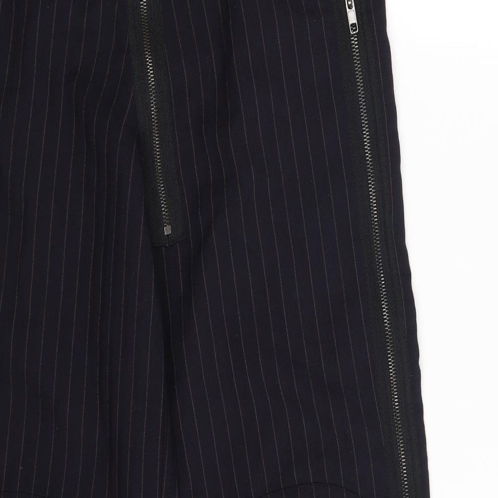 Bison Boat Womens Blue Striped  Trousers  One Size L30 in