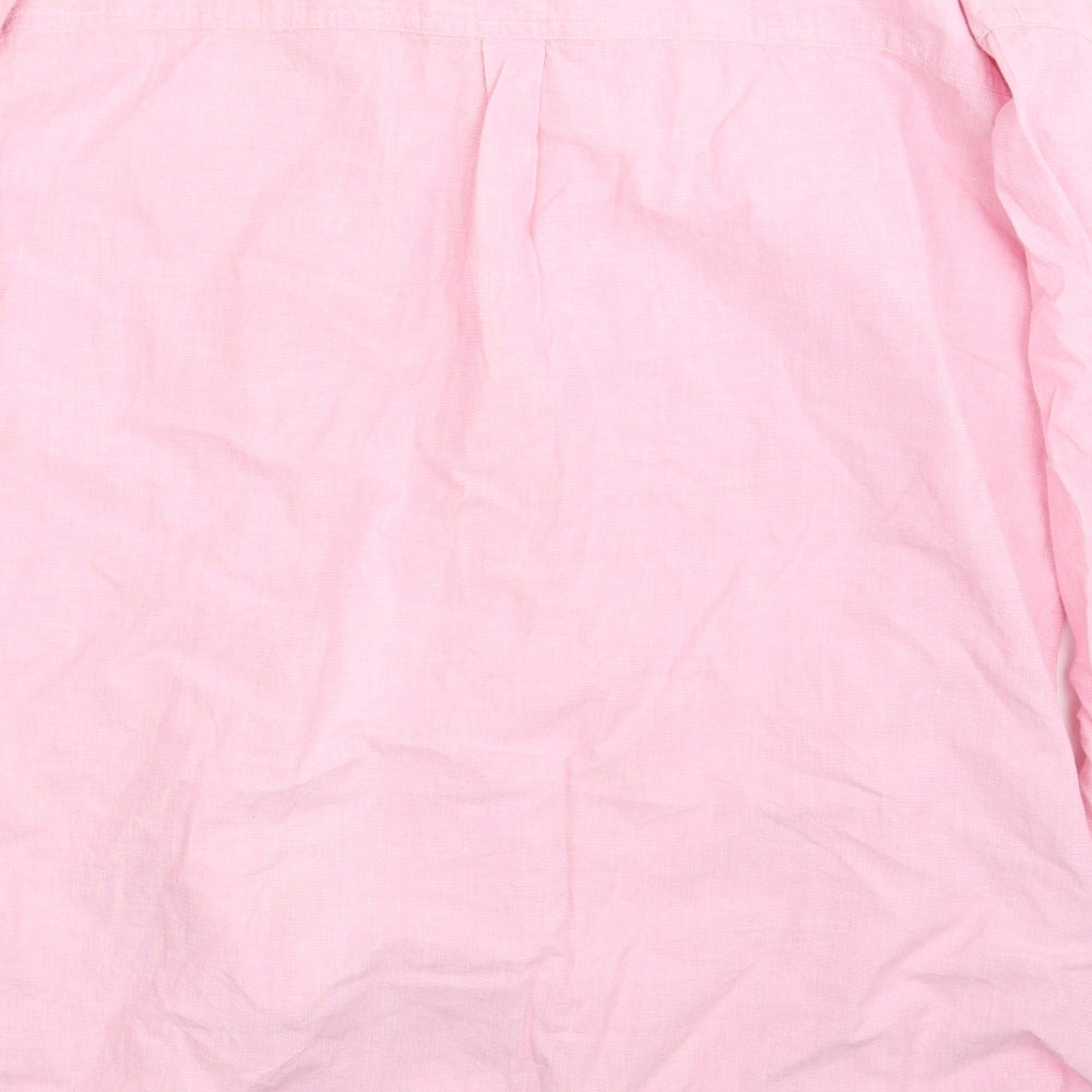 NEXT Womens Pink   Basic Button-Up Size 20