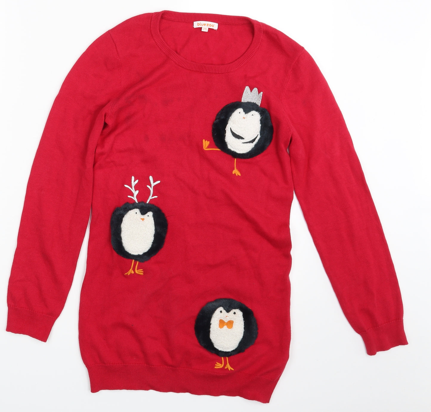 Blue Zoo Girls Red   Pullover Sweatshirt Size 11-12 Years