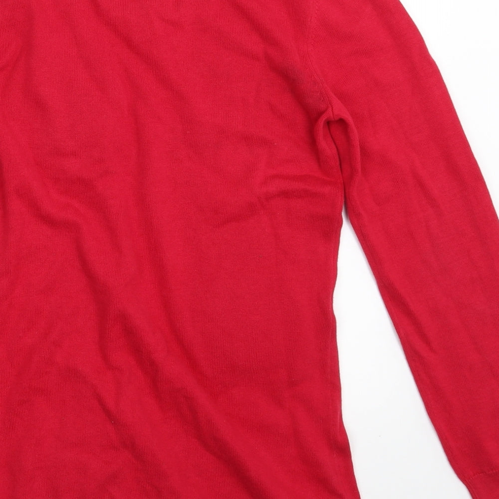 Blue Zoo Girls Red   Pullover Sweatshirt Size 11-12 Years