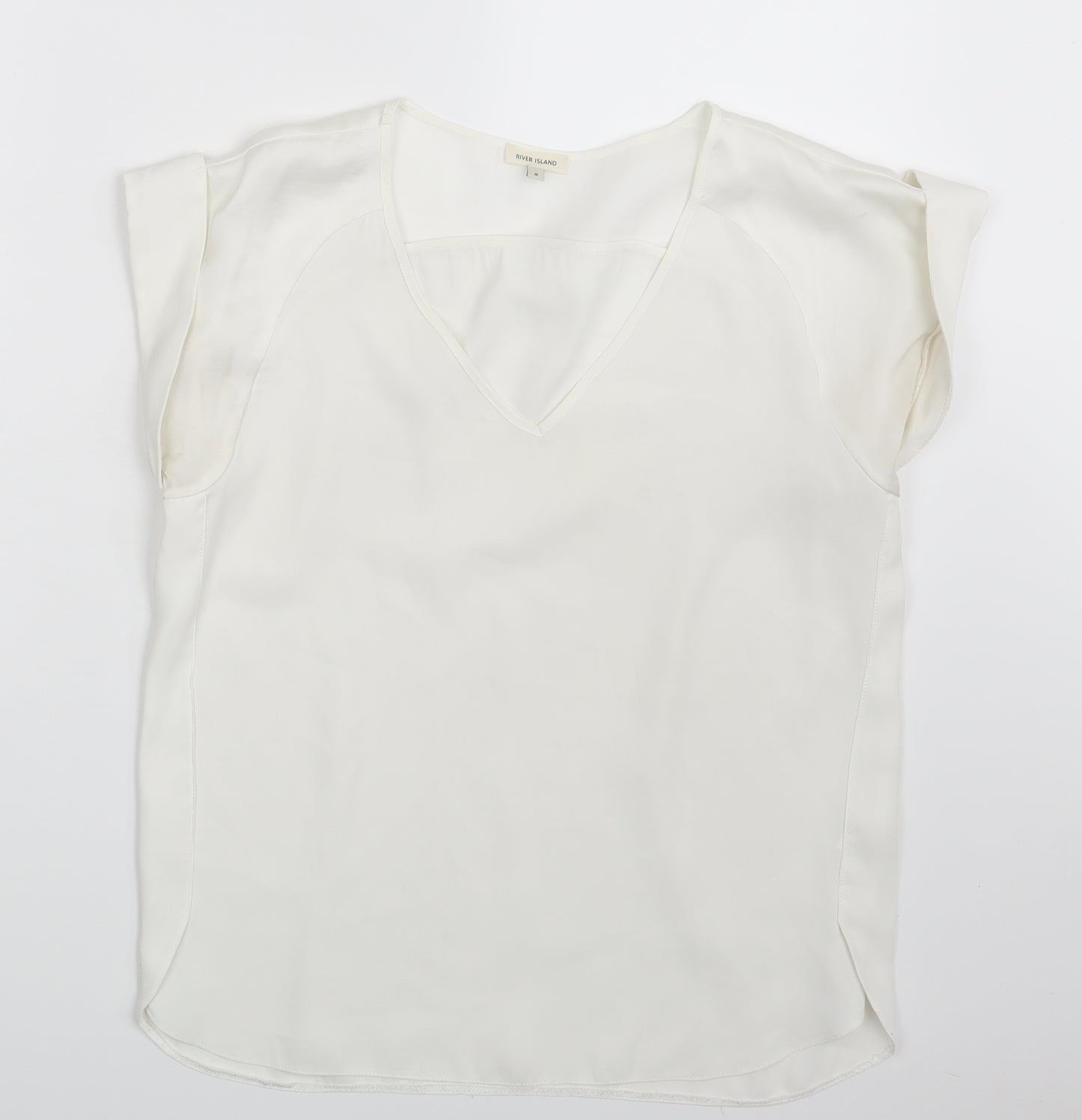 River Island Womens Ivory   Basic Blouse Size 8