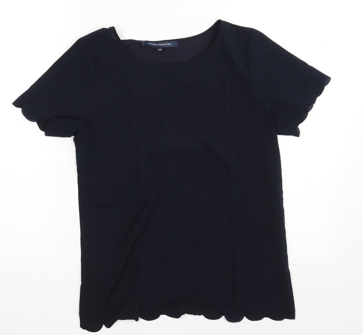 Dorothy Perkins Womens Blue   Basic Blouse Size XS