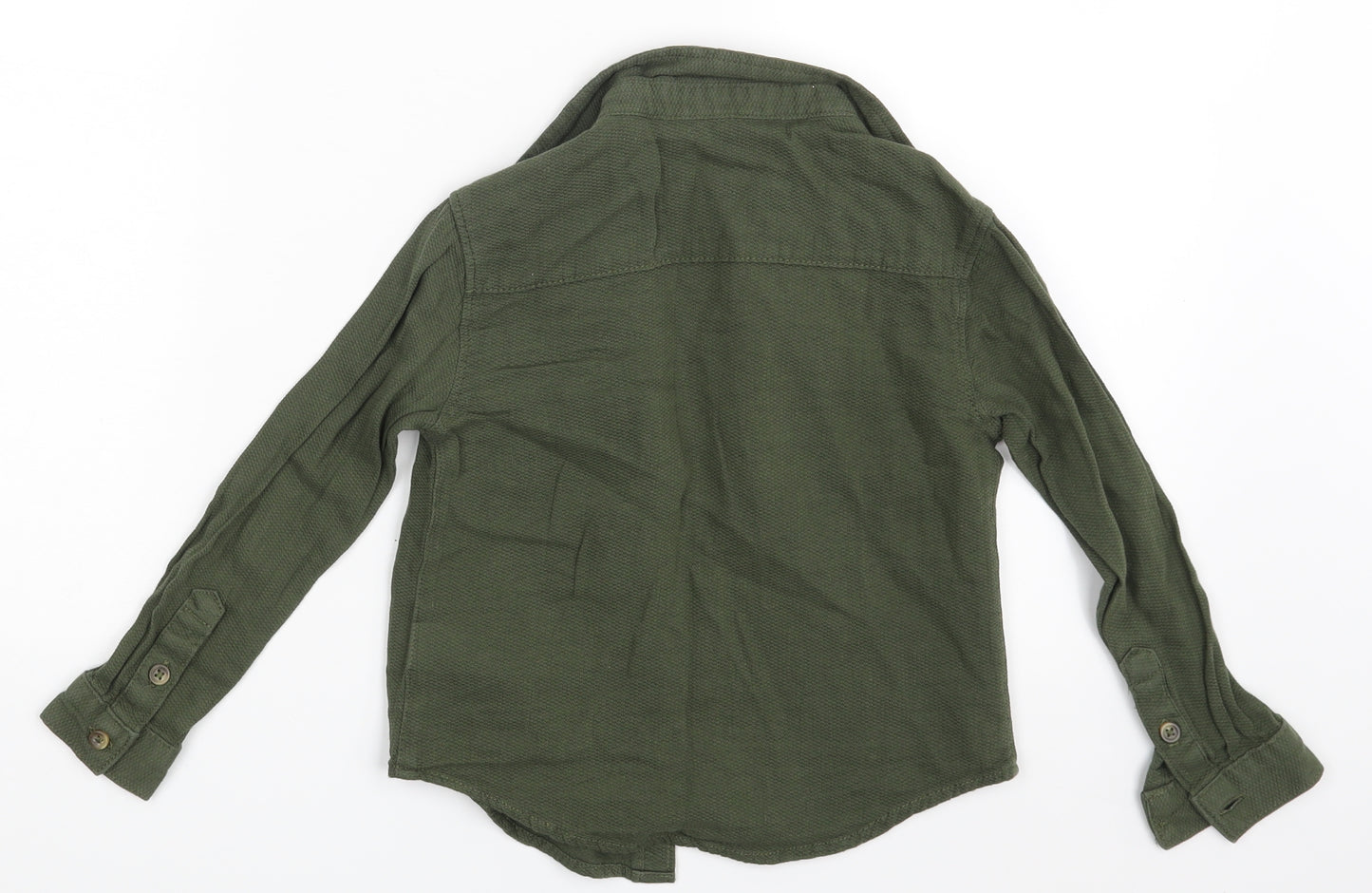 M&S Boys Brown   Basic Button-Up Size 5-6 Years