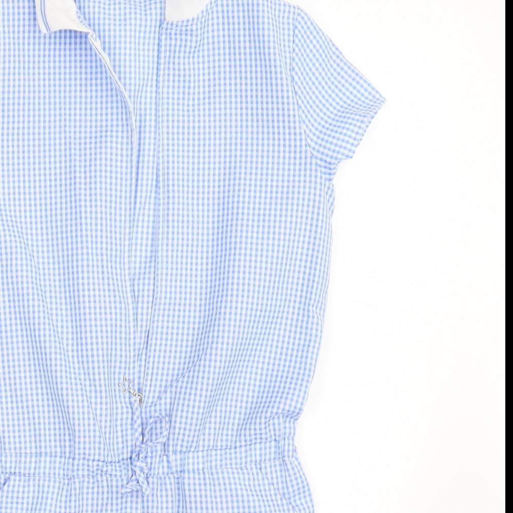 George Girls Multicoloured Check  Coverall One-Piece Size 10-11 Years L4 in