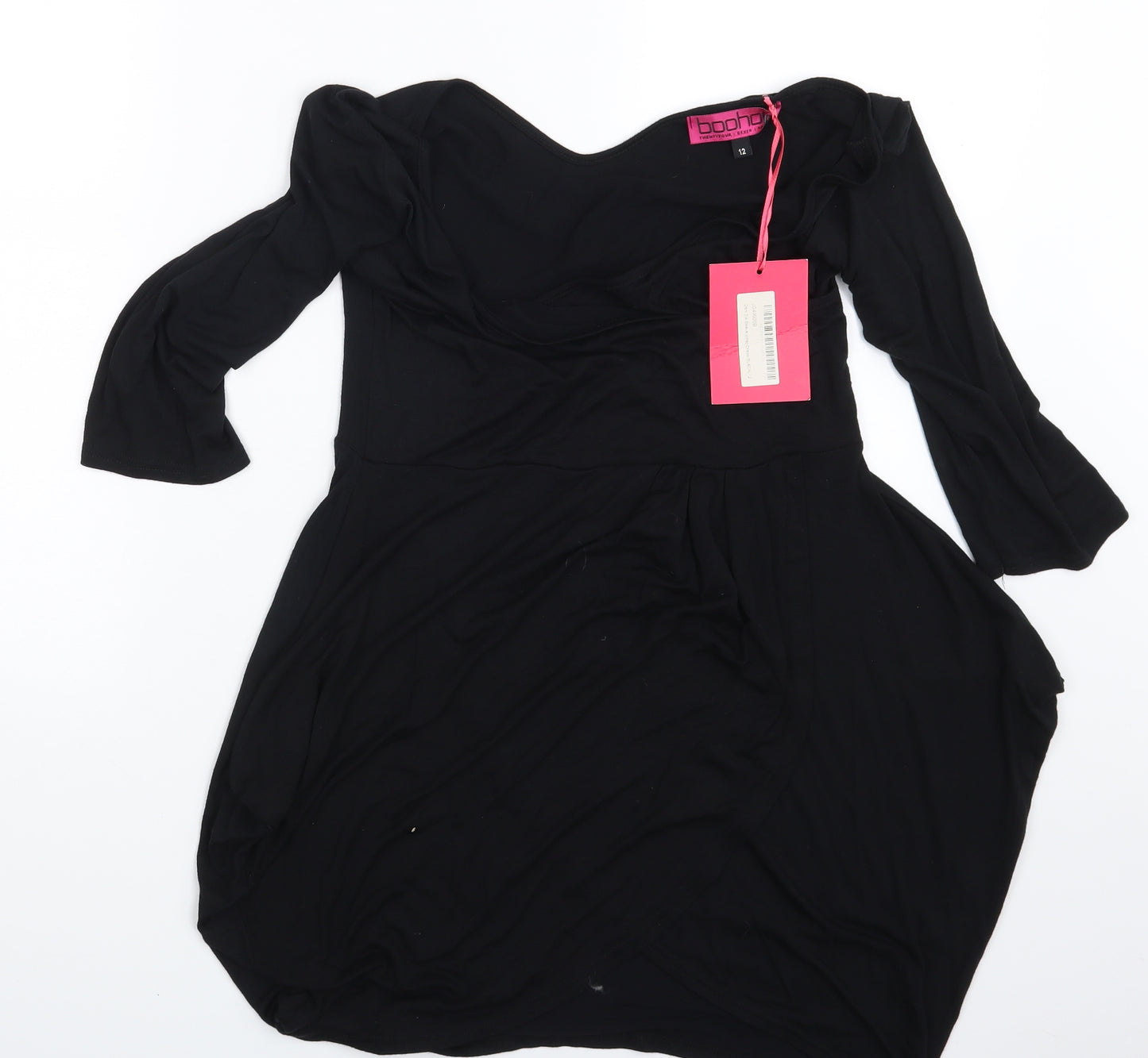 Boohoo Womens Black   Fit & Flare  Size 12