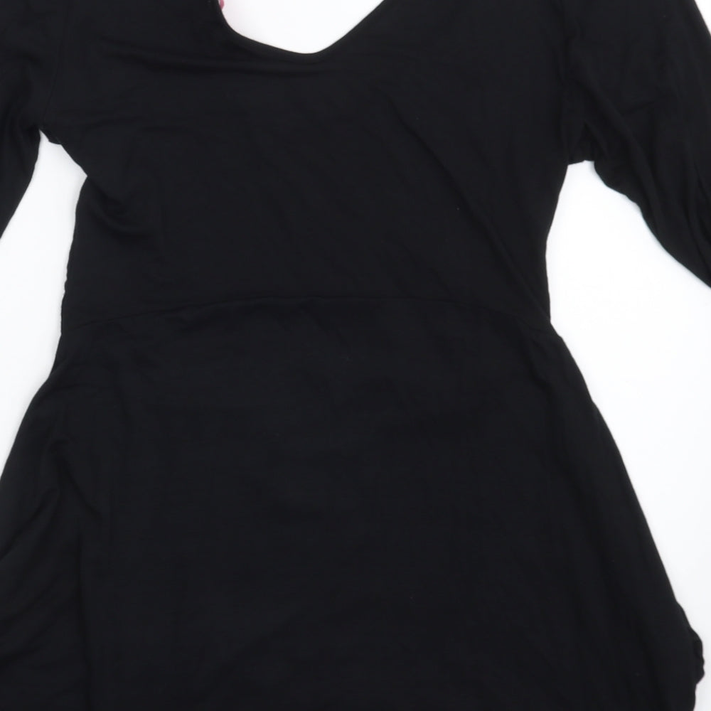 Boohoo Womens Black   Fit & Flare  Size 12