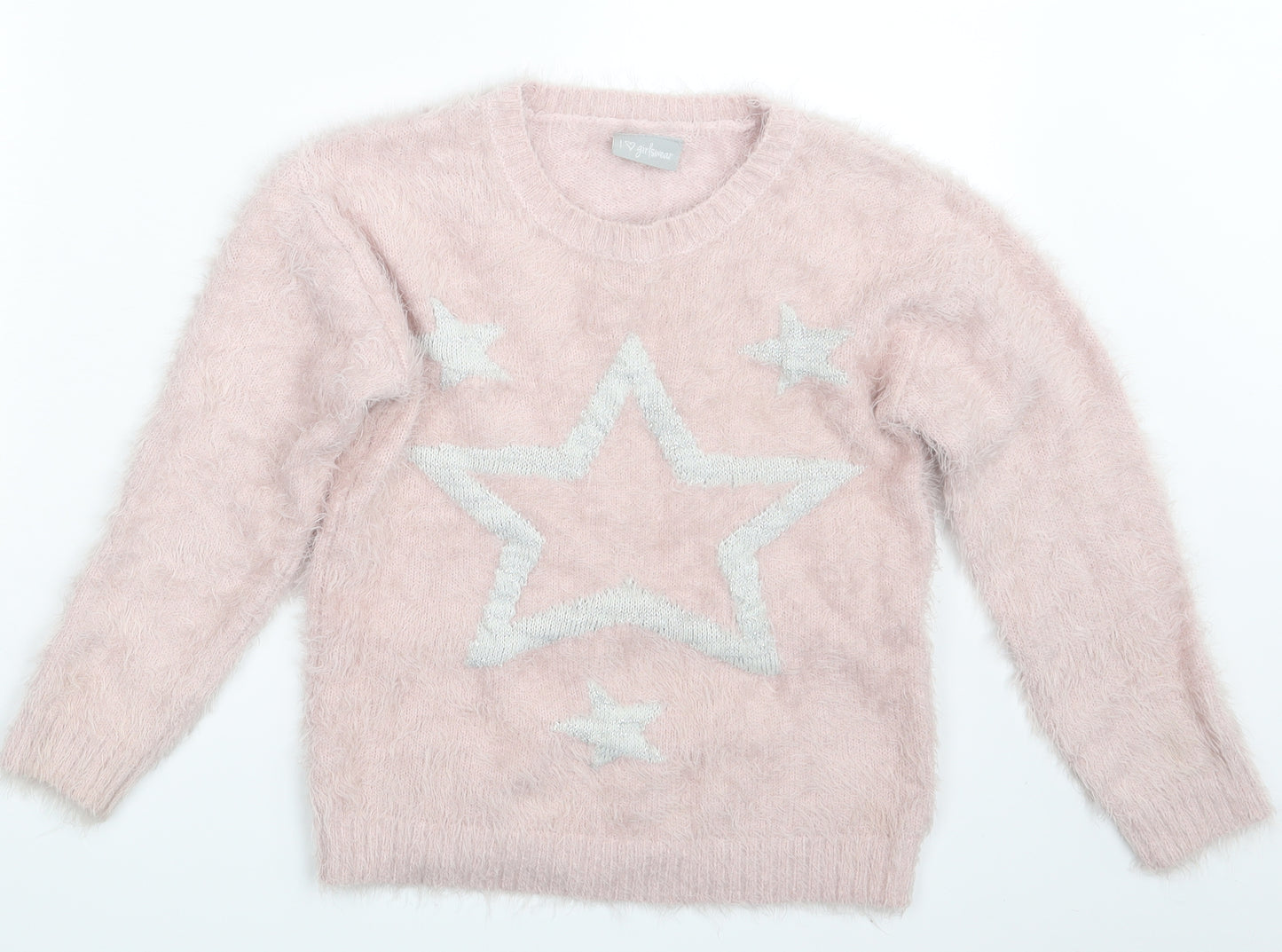 I Love Girlswear Girls Pink   Pullover Jumper Size 9 Years