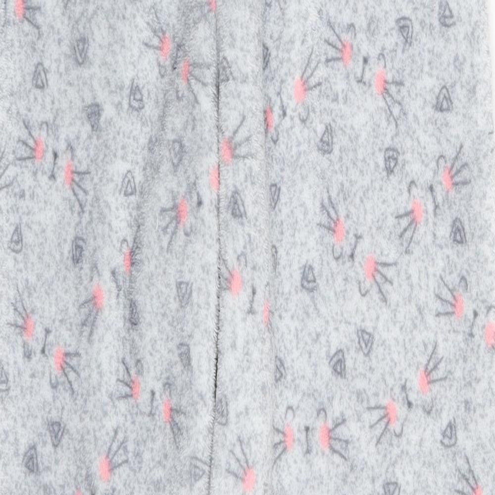Love to Lounge  Womens Grey Animal Print  Jogger Trousers Size 10 L29 in