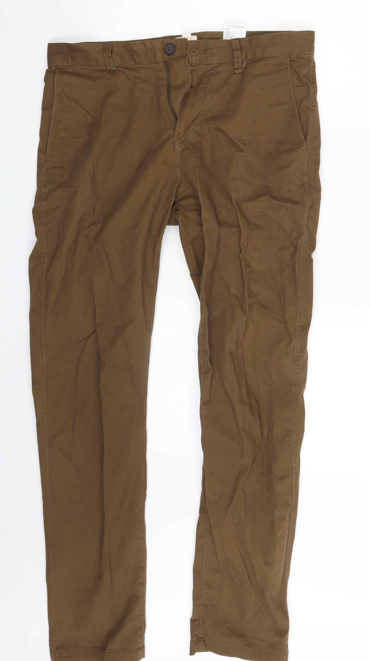 H&M Mens Brown   Trousers  Size 36 in L31 in