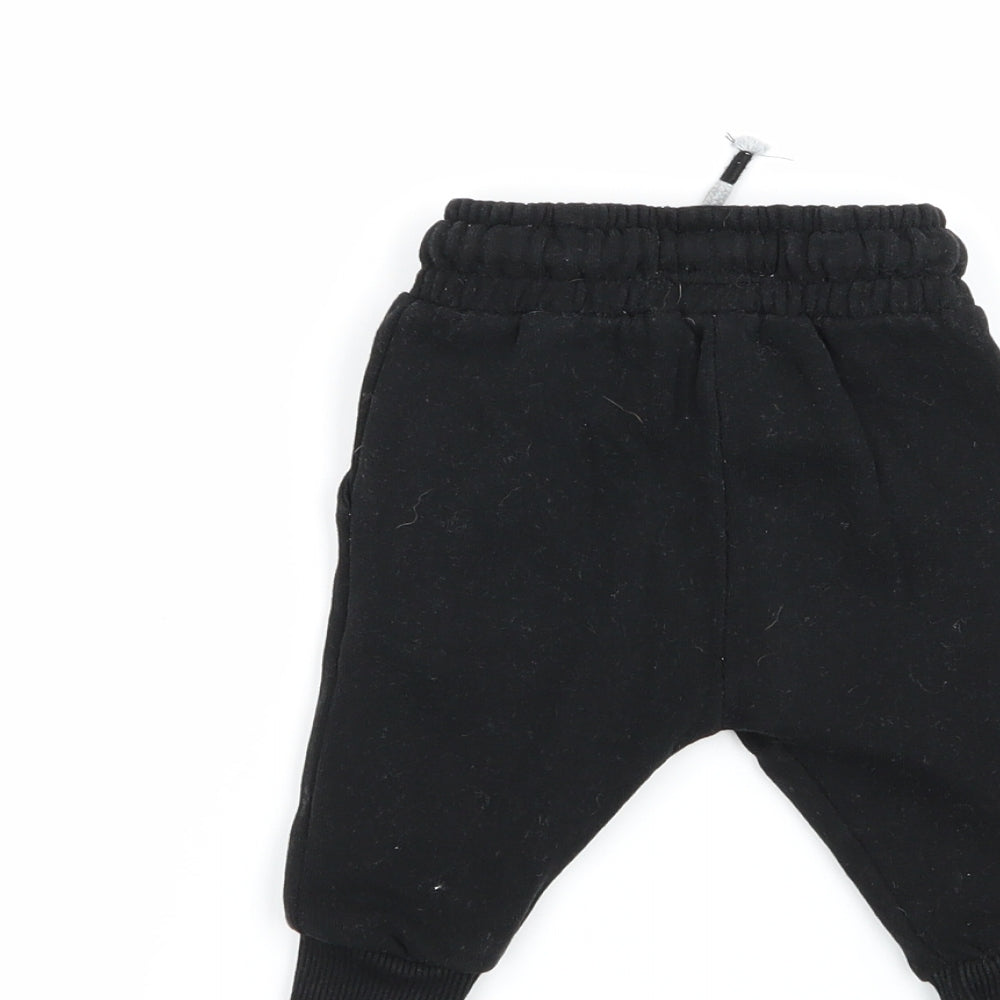 NEXT Boys Black   Jogger Trousers Size 3-6 Months