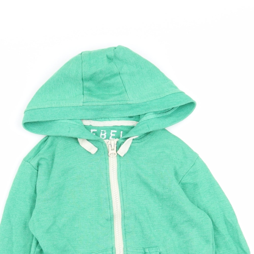 Rebel Boys Green   Full Zip Jumper Size 7-8 Years