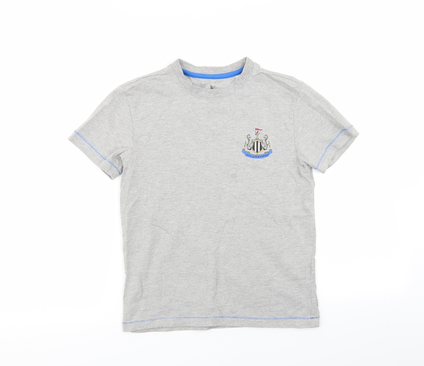 Newcastle United Boys Grey   Basic T-Shirt Size 9-10 Years