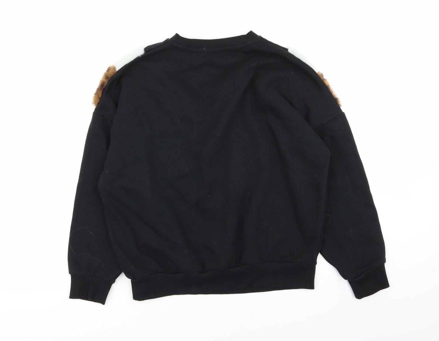 Primark Womens Black Geometric  Pullover Jumper Size 6