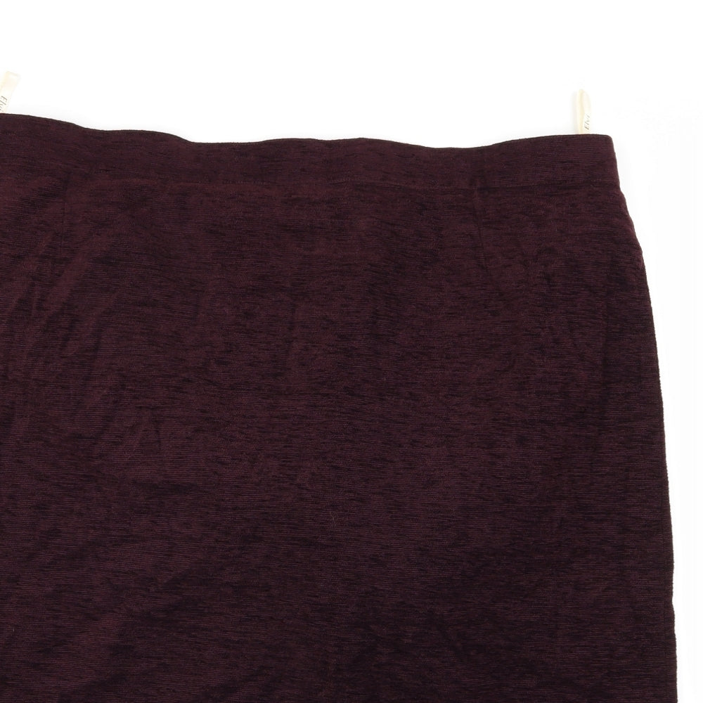 ELVI Womens Purple   Flare Skirt Size 26