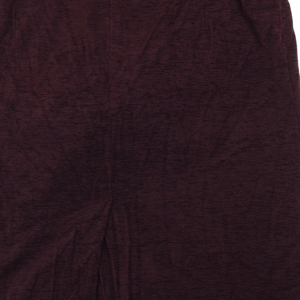 ELVI Womens Purple   Flare Skirt Size 26