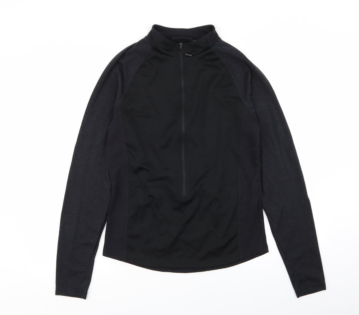 Crane Mens Black   Pullover Jumper Size M