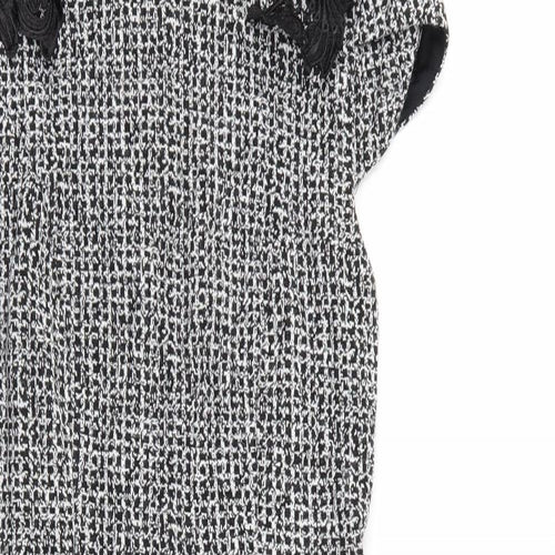Per Una Womens Multicoloured Houndstooth  A-Line  Size 8